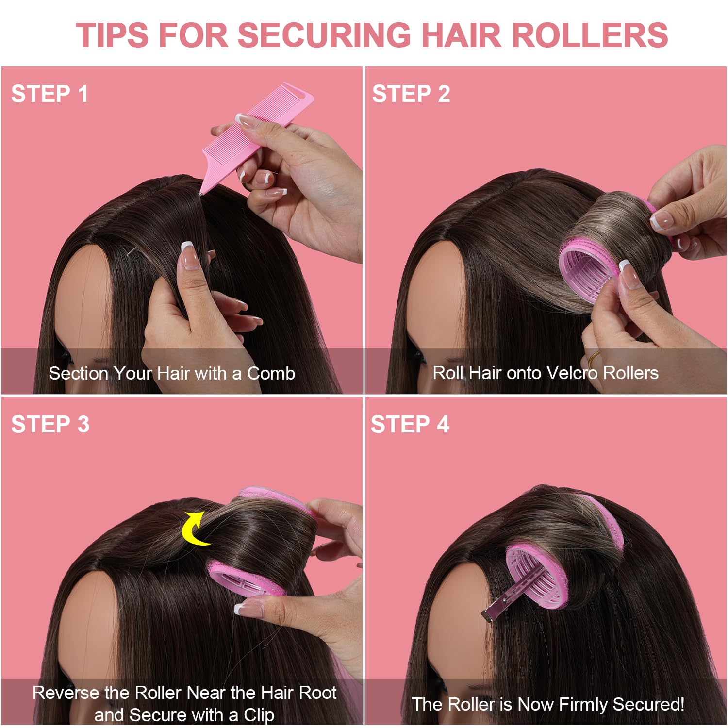 IKOCO Rollers creating beachy waves and defined curls with heat-free options.