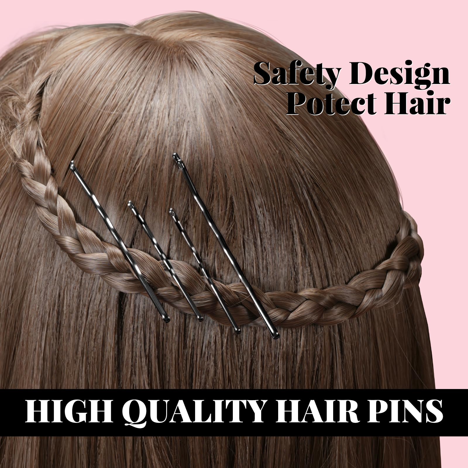 IKOCO hair rubber bands in black and clear for snag-free holds.