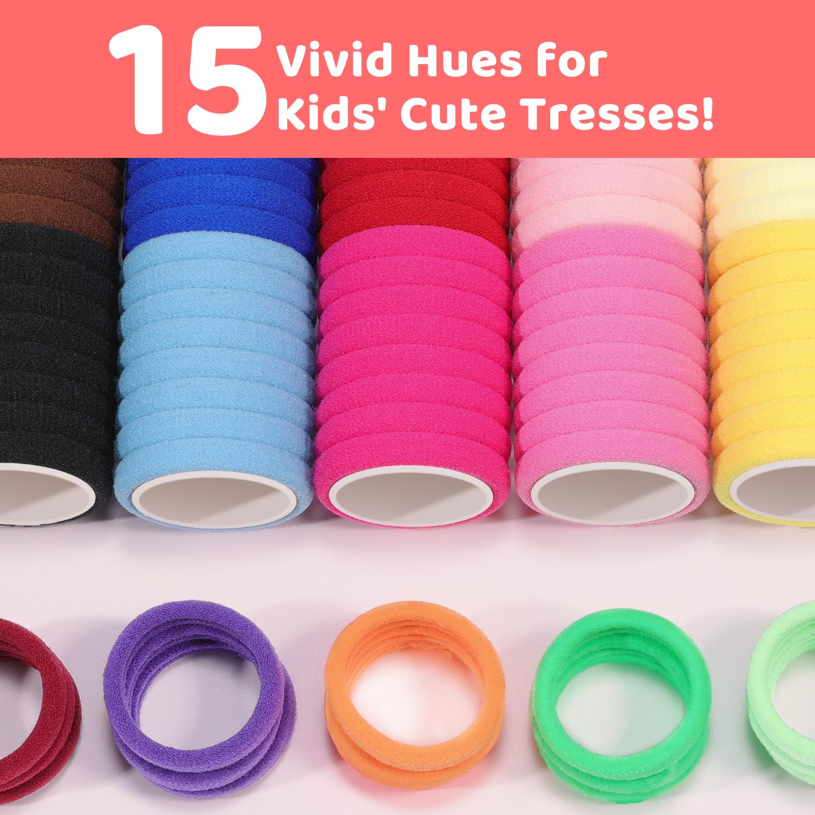 IKOCO hair ties with 30mm diameter suitable for thin and thick hair