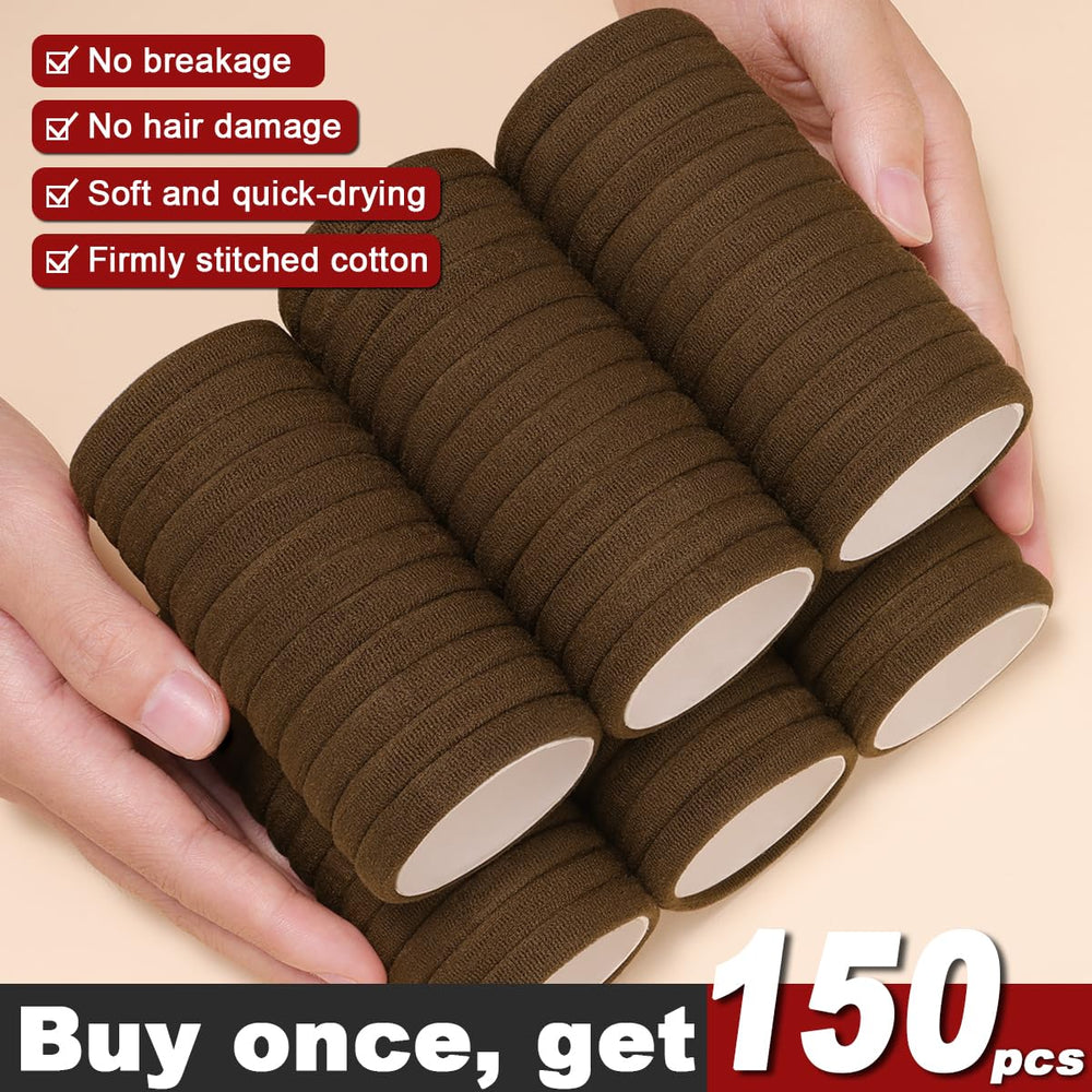 IKOCO ligas para cabello marrón, comodidad sin tironeo para correr, yoga o entrenamiento.