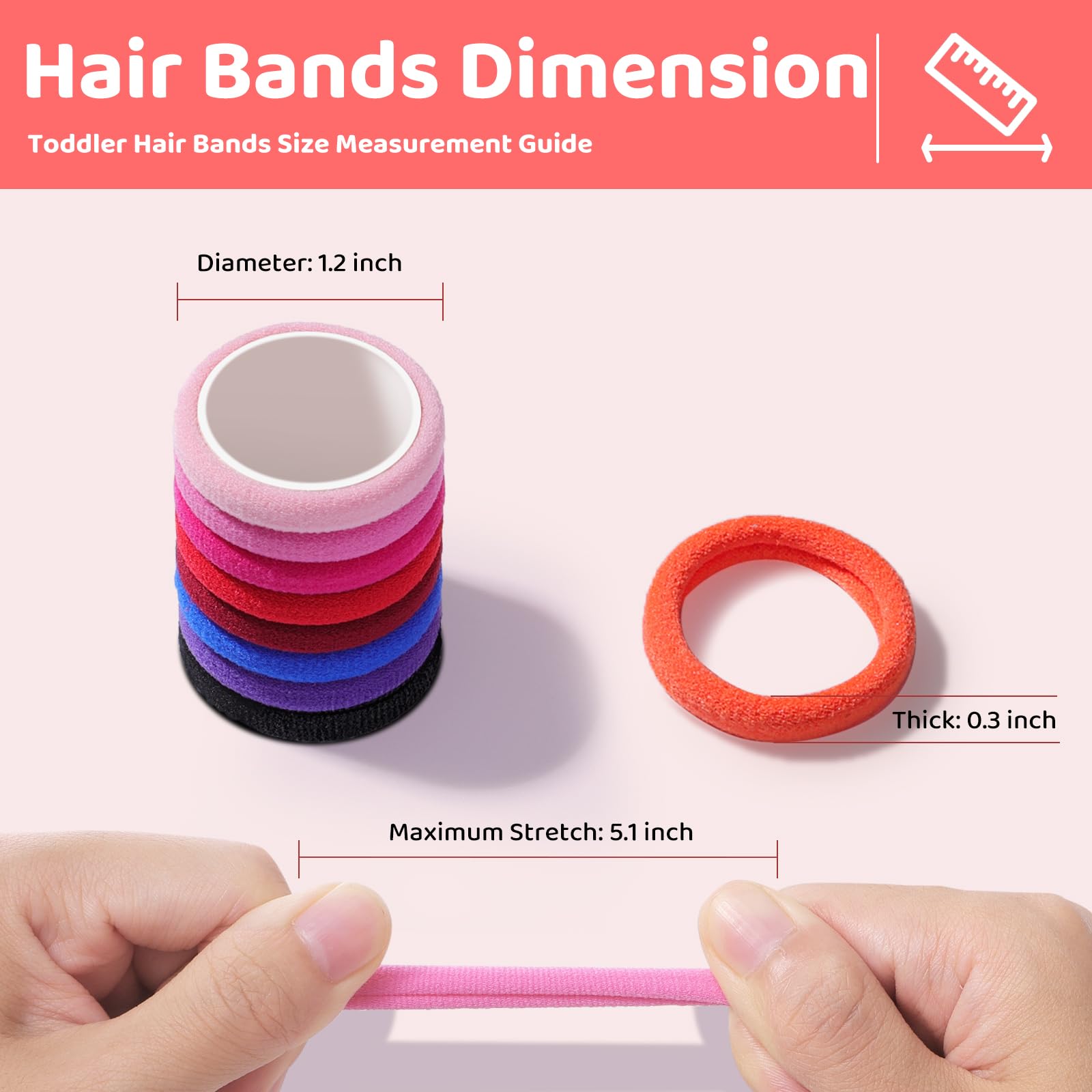 IKOCO stretchy ties ideal for ponytails, braids, and daily styling