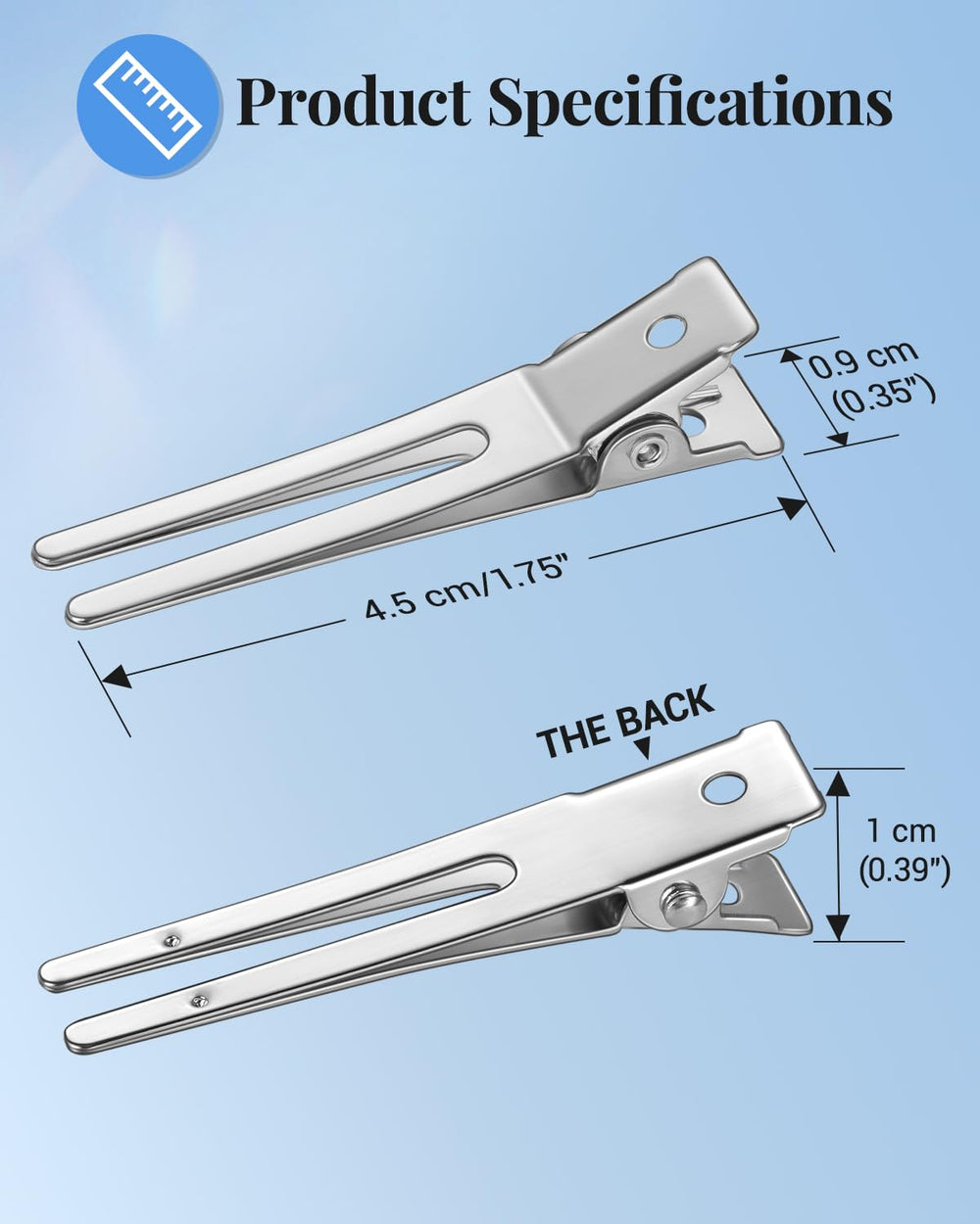IKOCO tapered comb helps precision parting and neat straight lines.