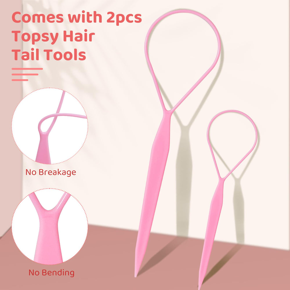 IKOCO topsy tail tools included for versatile kid hairstyles