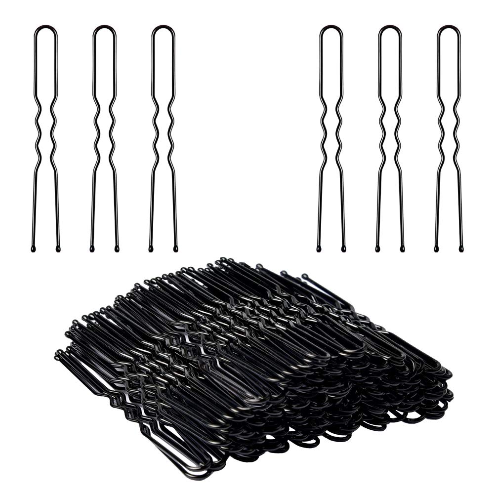 IKCO U-shaped hair pins 2.4 inch hold buns securely without snagging hair.