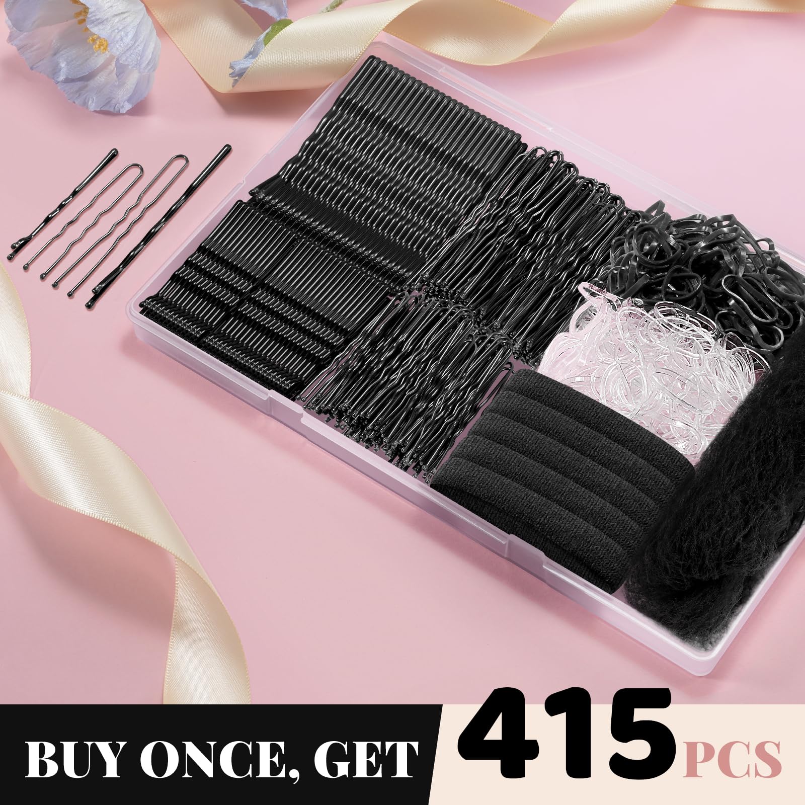 IKOCO 2.4-inch U-shaped pins ideal for braids and buns.