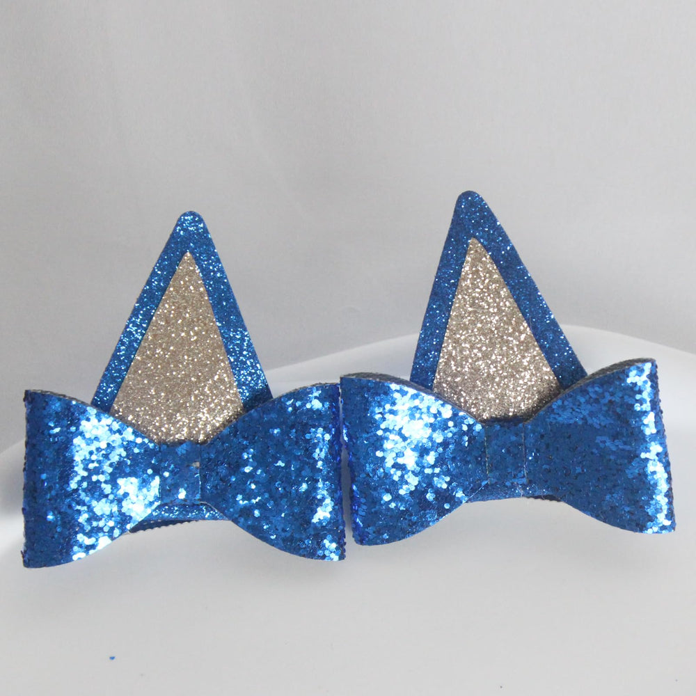 IKUHRMO orejas de perro azules para cosplay, efecto juguetón y festivo
