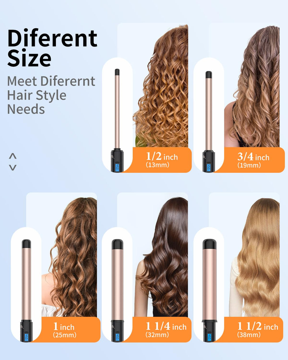 IKV dual-voltage curling wand for worldwide travel readiness