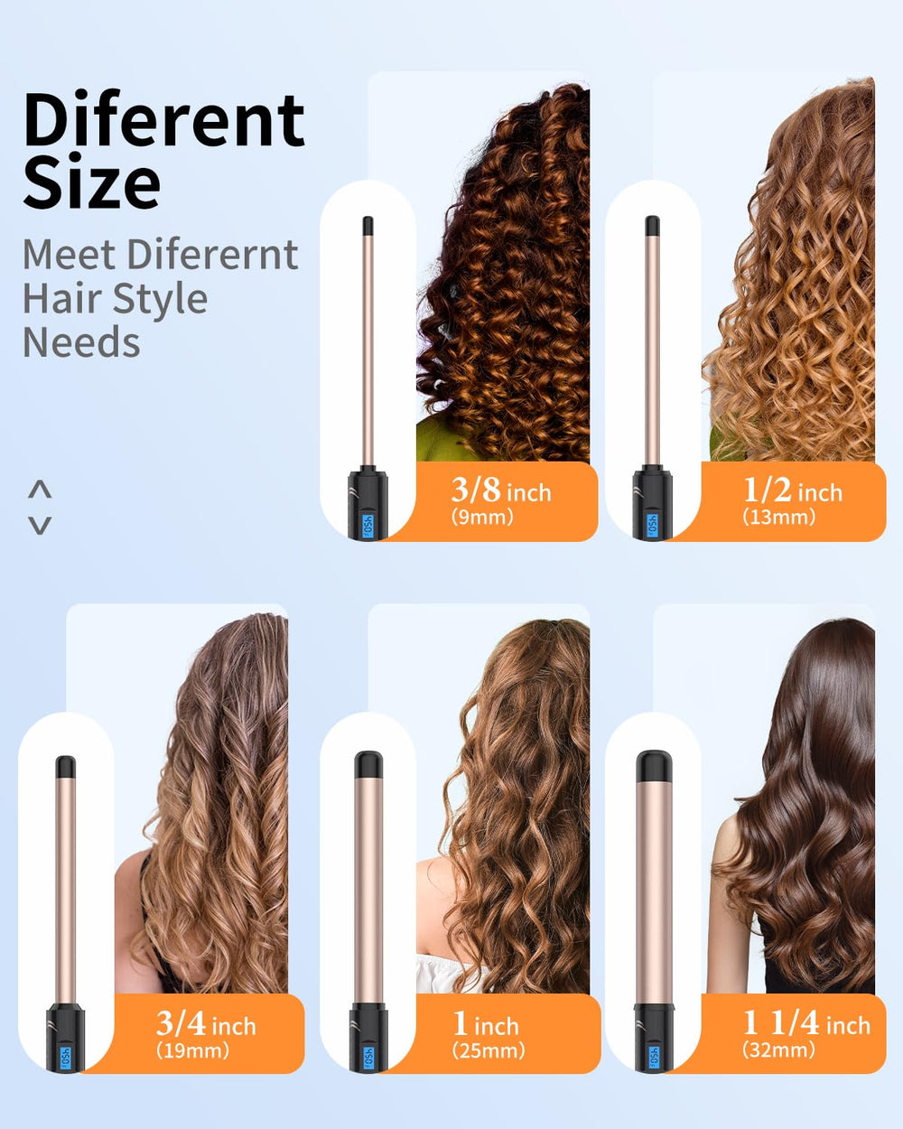 IKV dual voltage curling wand is travel-ready for worldwide outlets.