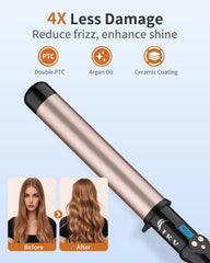 IKV fast-heat curling wand reaches styling temp in 30 seconds