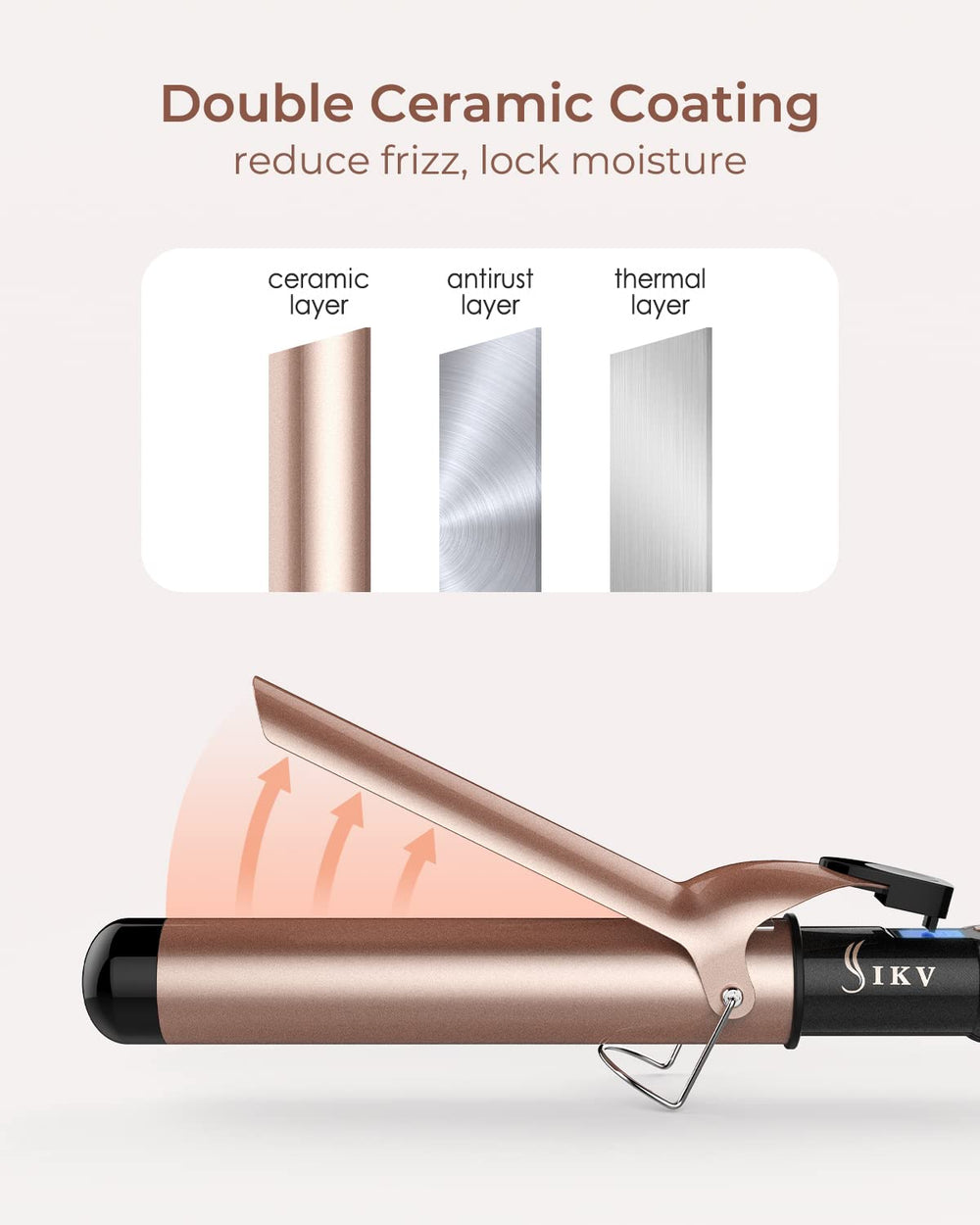 IKV with 225-450 F range for versatile curl options