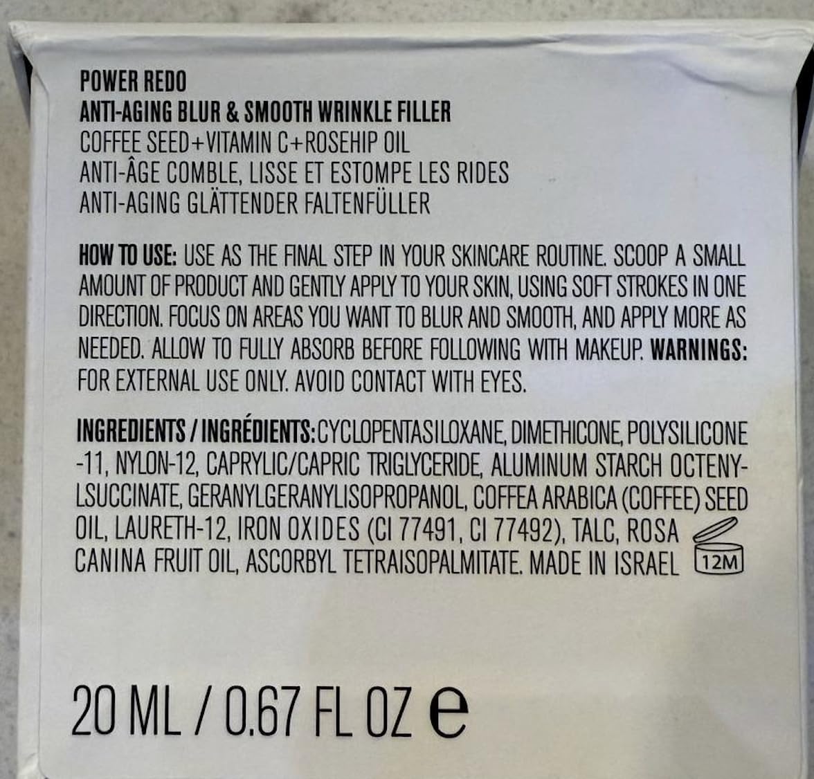 Il Makiage Power Redo packaging shot emphasizes compact 20 ml size.