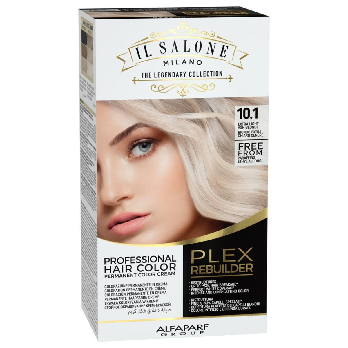 Il Salone Milano Plex Rebuilder color cream for even application and vivid ash blonde shade
