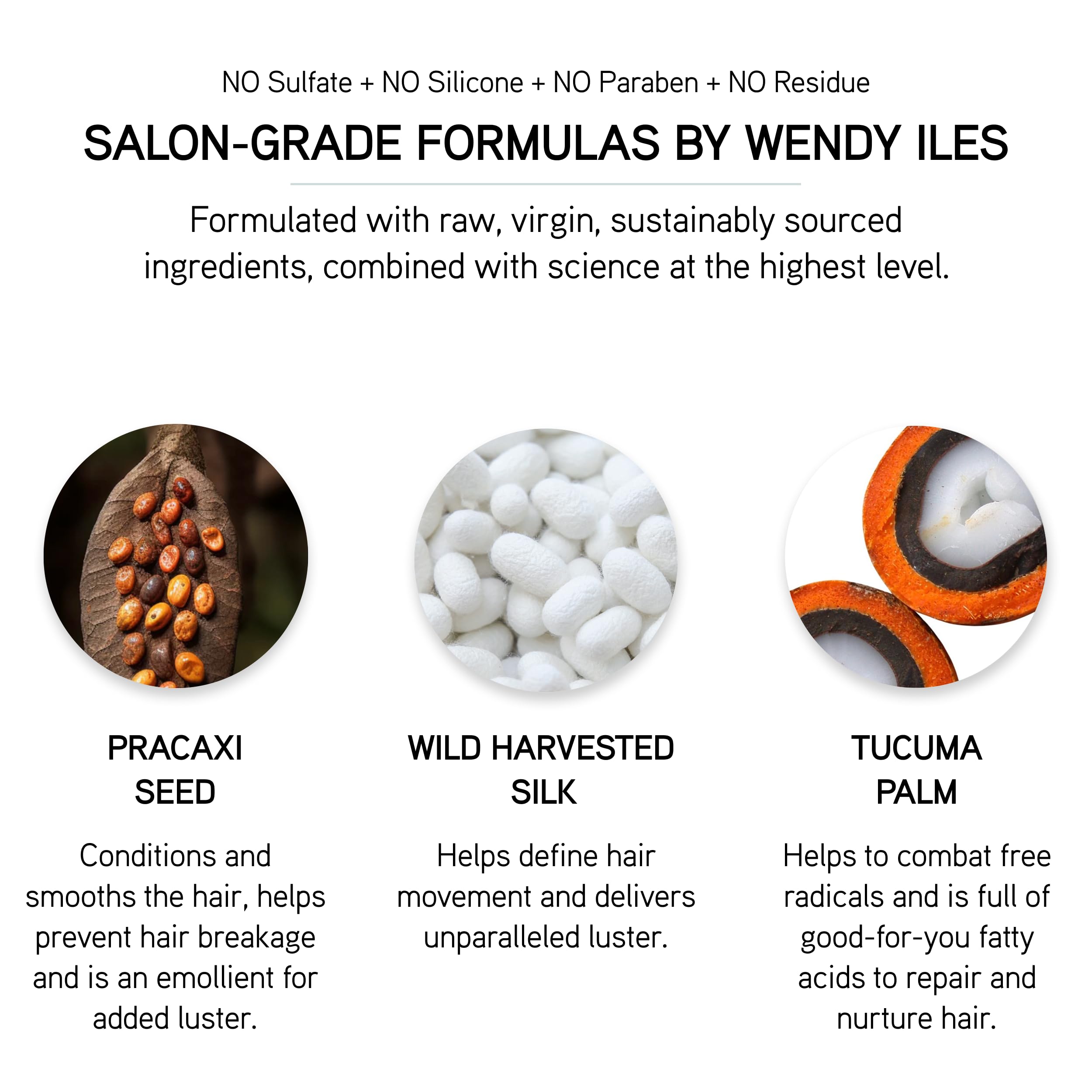 Iles Formula anti-frizz action keeps strands smooth in humidity