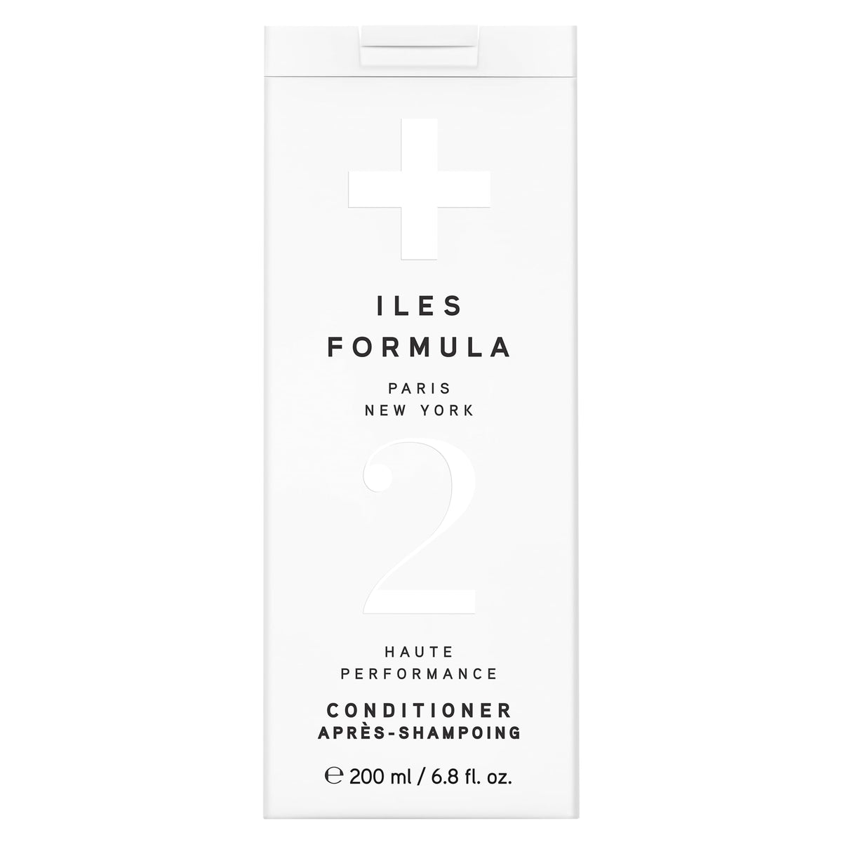 Iles Formula Paris conditioner bottle pour shows even distribution and moisture delivery
