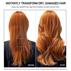 ILES FORMULA Silicone-free hair serum texture applied for lightweight repair