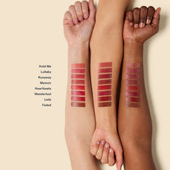 ILIA Balmy Tint Hydrating Lip Balm Runaway color swatch reveals neutral pink nude