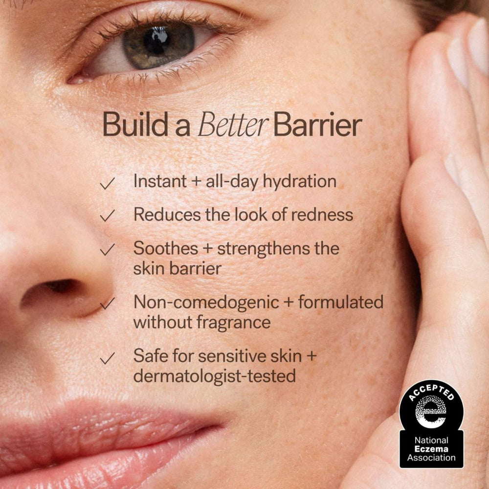 ILIA Barrier Build Cream image featuring ceramide complex supports barrier health