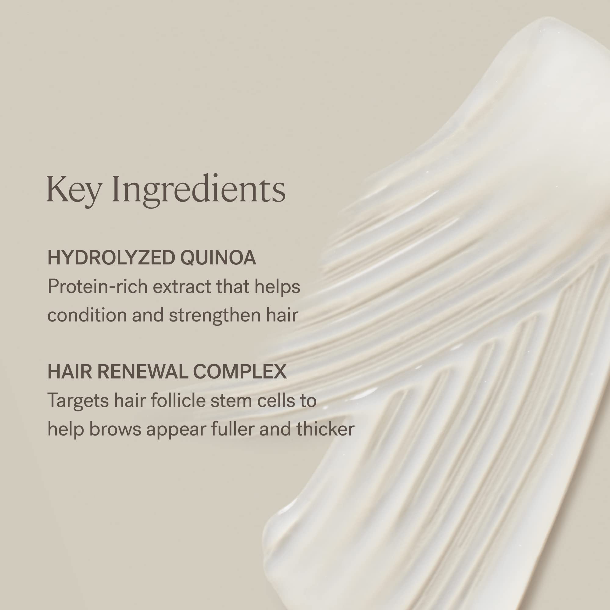 ILIA In Frame Brow Gel Hydrolyzed Quinoa conditions brow hairs.