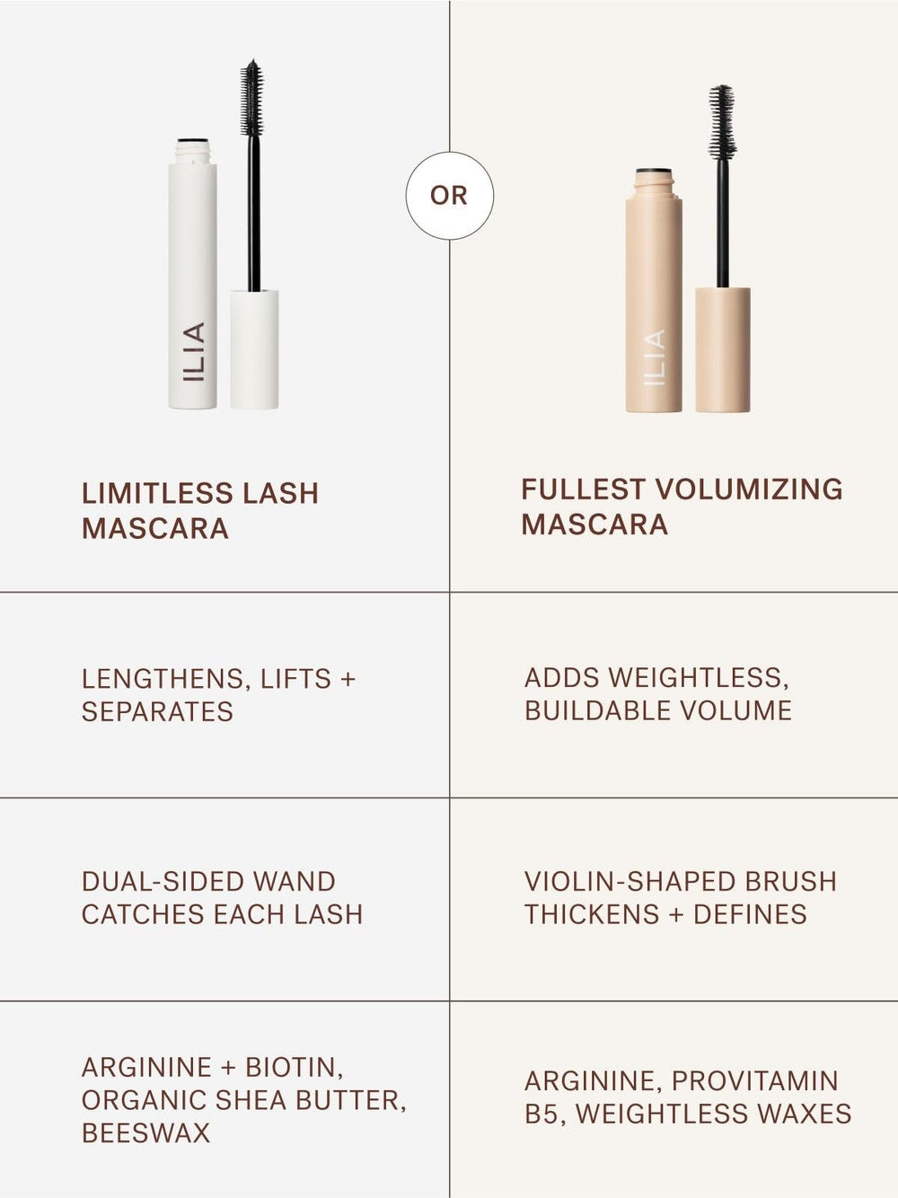 ILIA Limitless Lash Mascara packaging highlights planet-friendly materials.