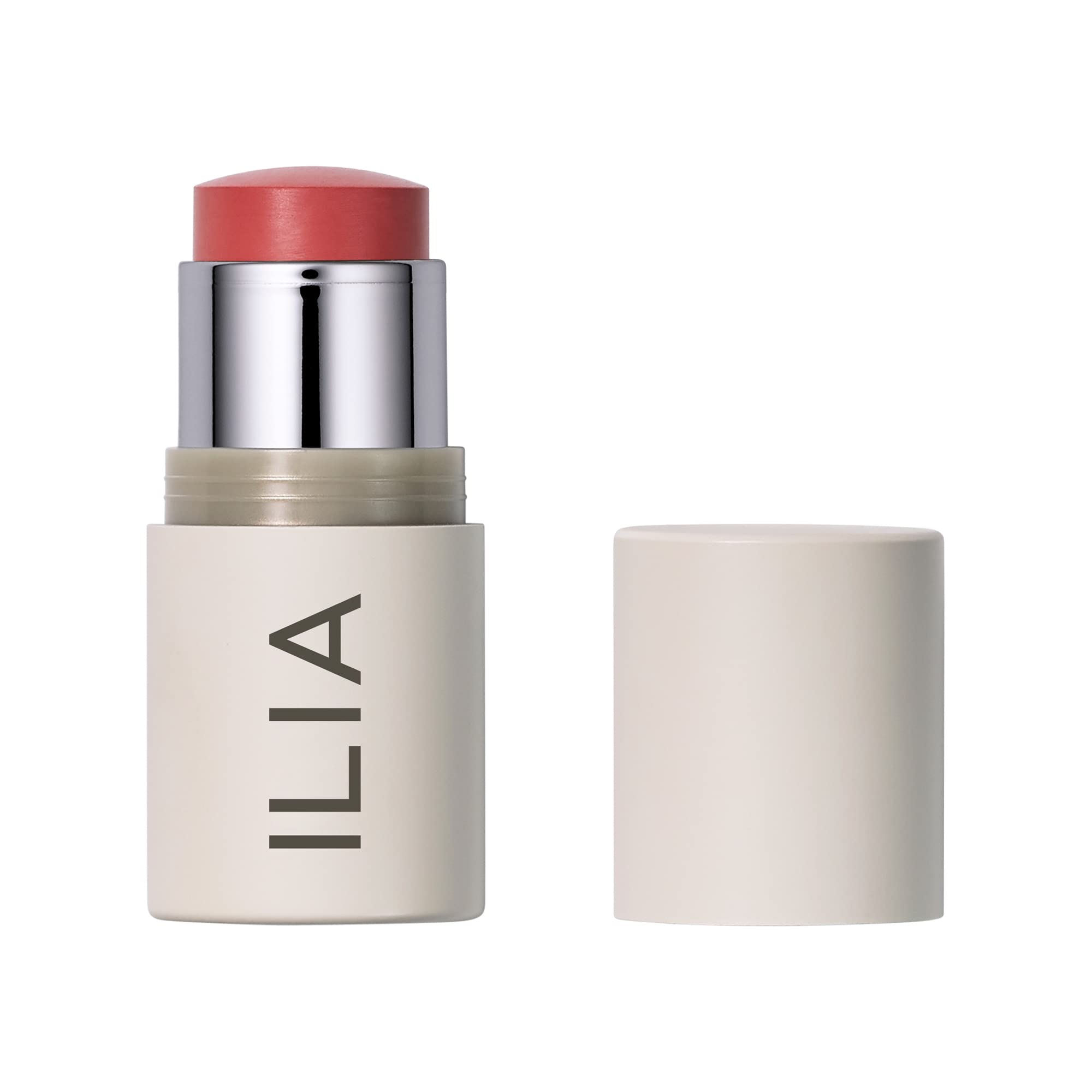 ILIA Multi-Stick All Of Me lip-cheek swatch shows buildable color for everyday wear