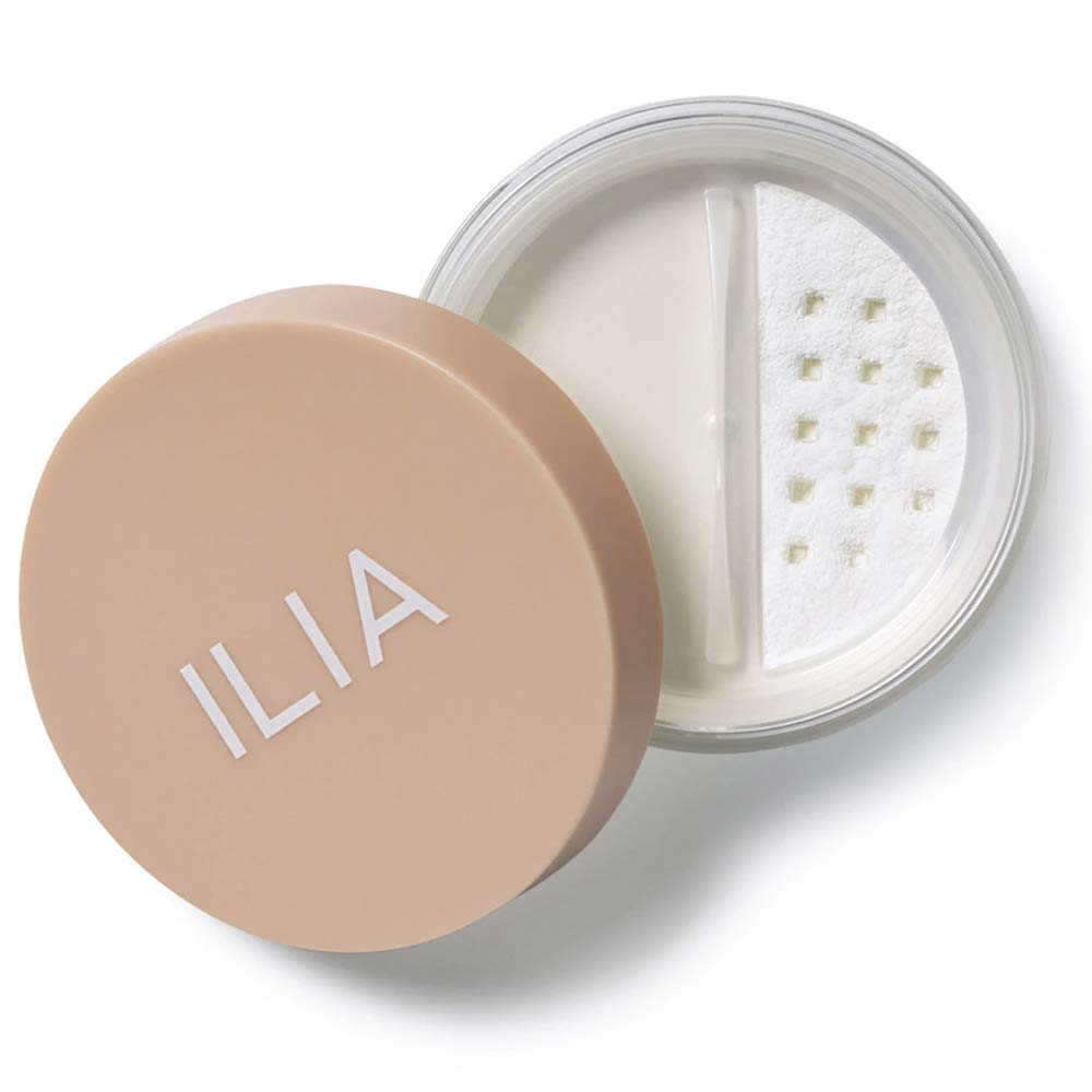 ILIA Soft Focus Setting Powder compact closeup for a weightless translucent finish