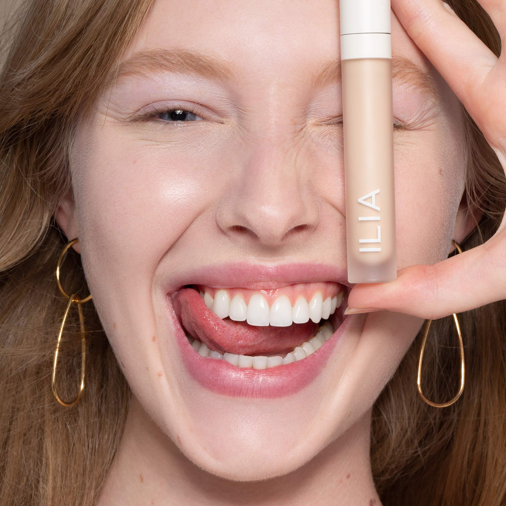 ILIA True Skin Serum Concealer packaging emphasizes vegan and cruelty-free branding.