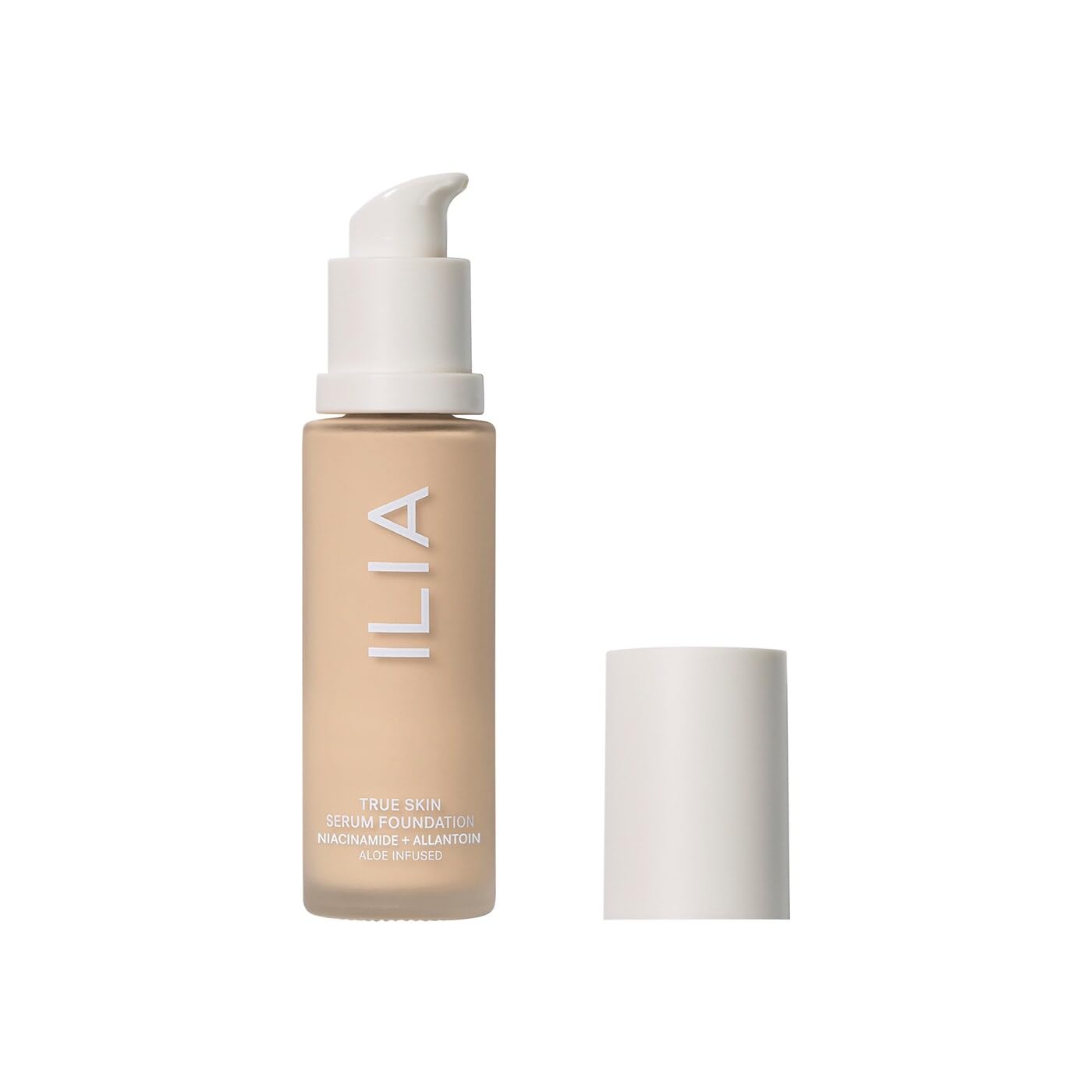 ILIA True Skin Serum Foundation bottle front for a weightless finish.