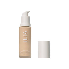ILIA True Skin Serum Foundation bottle with sleek weightless packaging for easy blending