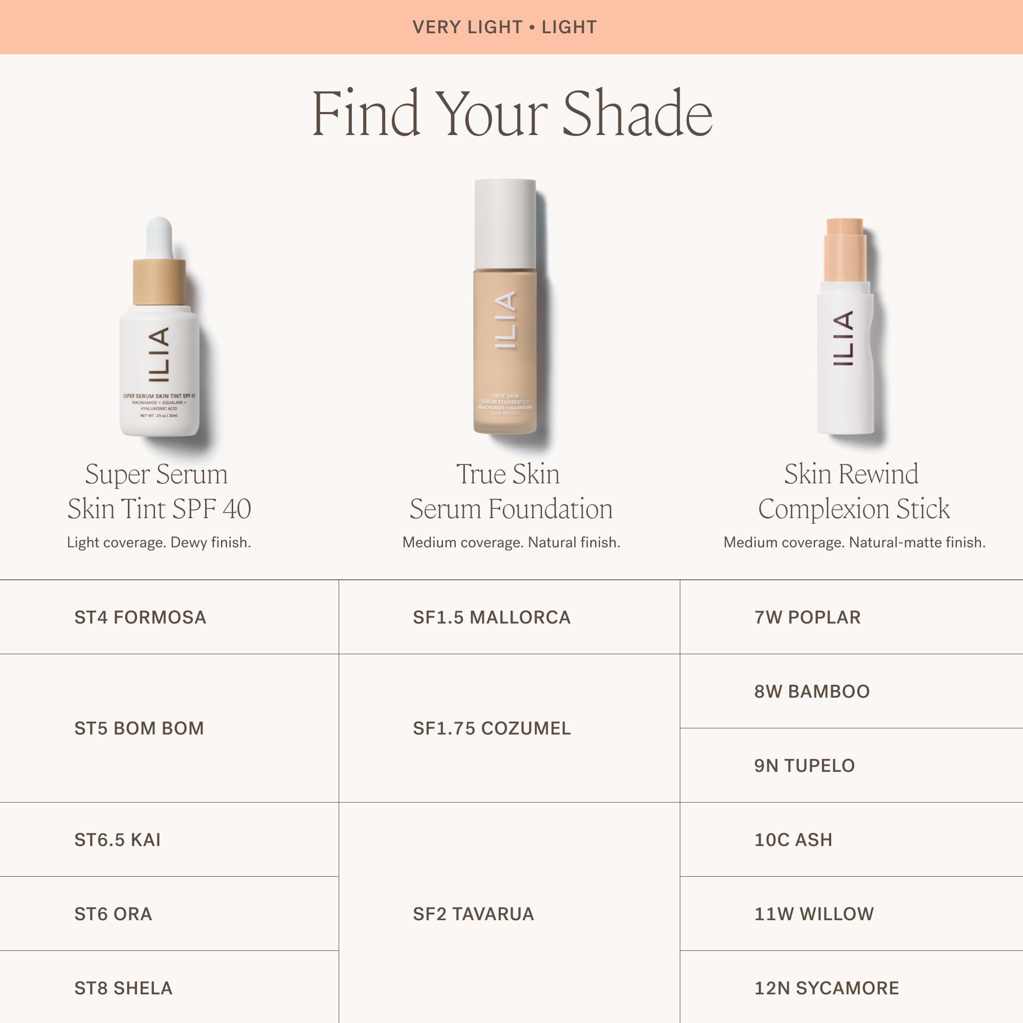 ILIA True Skin Serum Foundation on model delivers a radiant glow