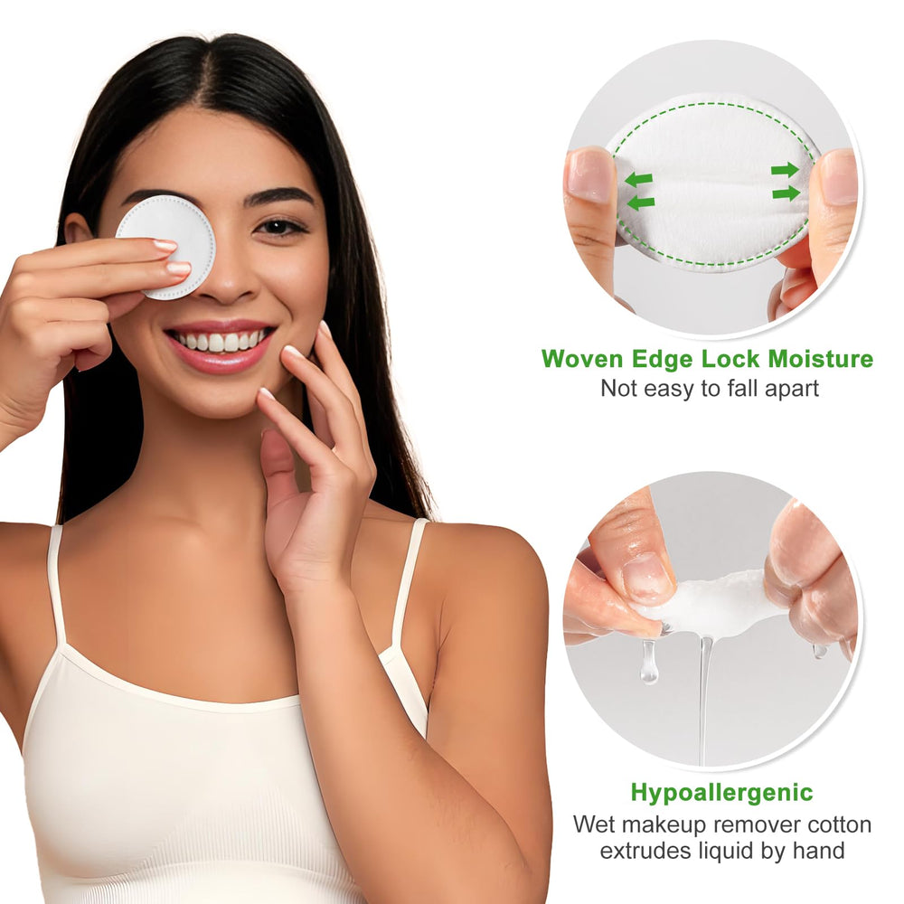 Illidi soft lint-free rounds for skincare routines