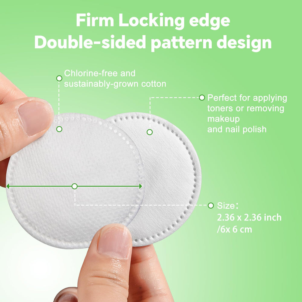 Illidi cotton rounds ideal for toner application and makeup removal