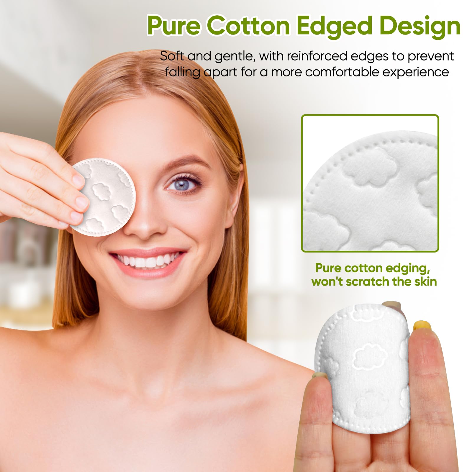 Illidi cotton rounds for makeup removal and toner application