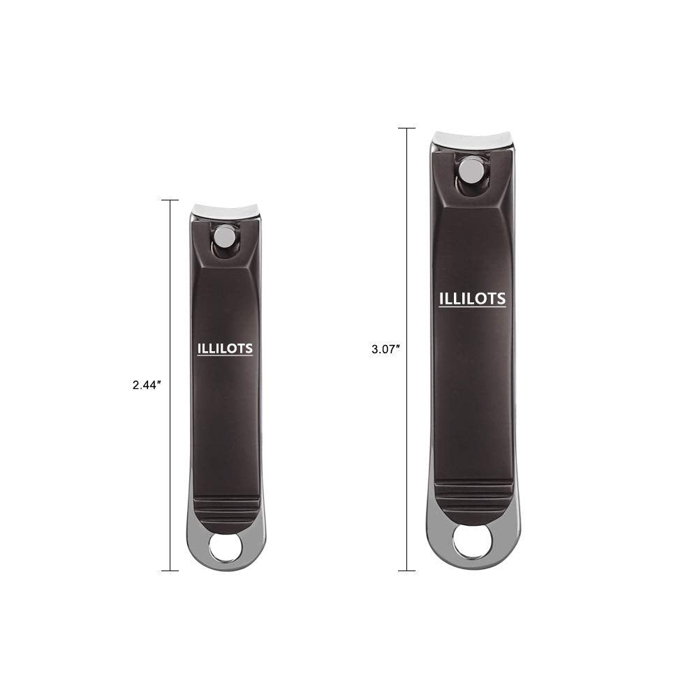 ILLILOTS toenail clipper stainless steel ensures strong nails trimmed cleanly