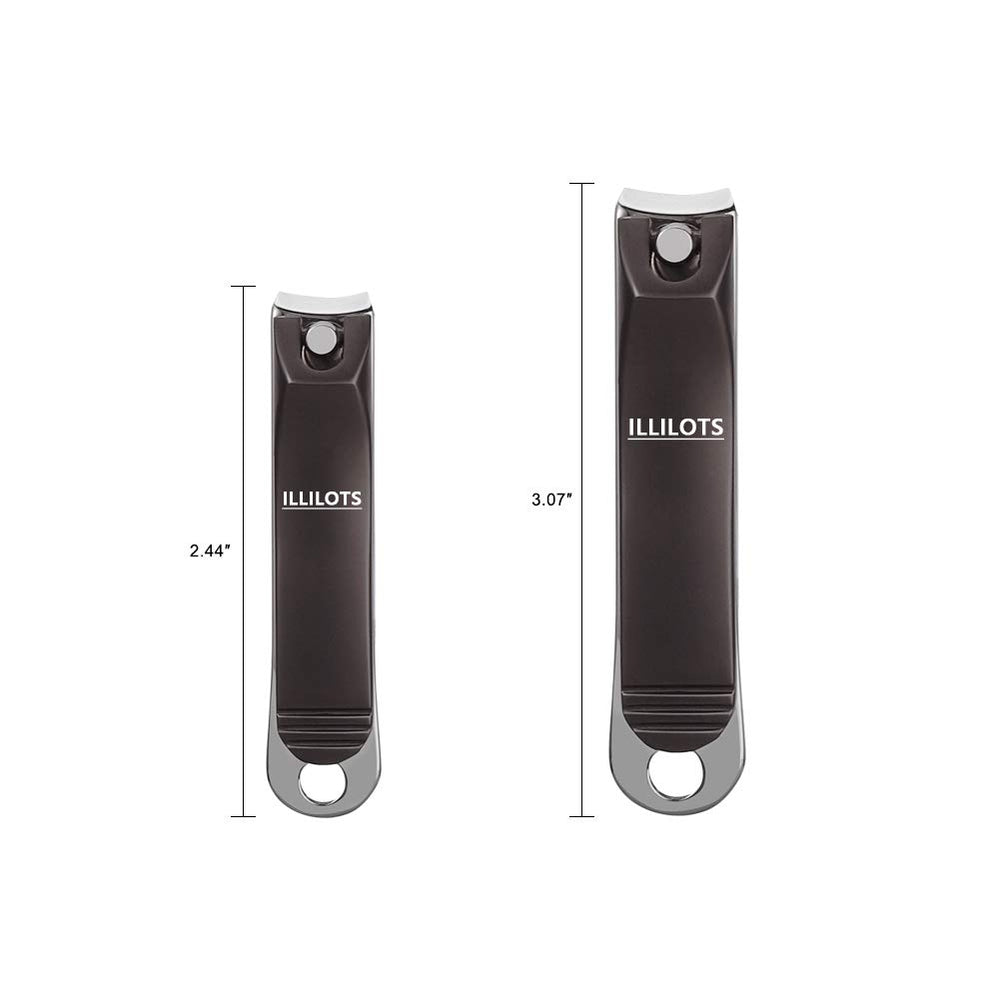 ILLILOTS toenail clipper stainless steel ensures strong nails trimmed cleanly