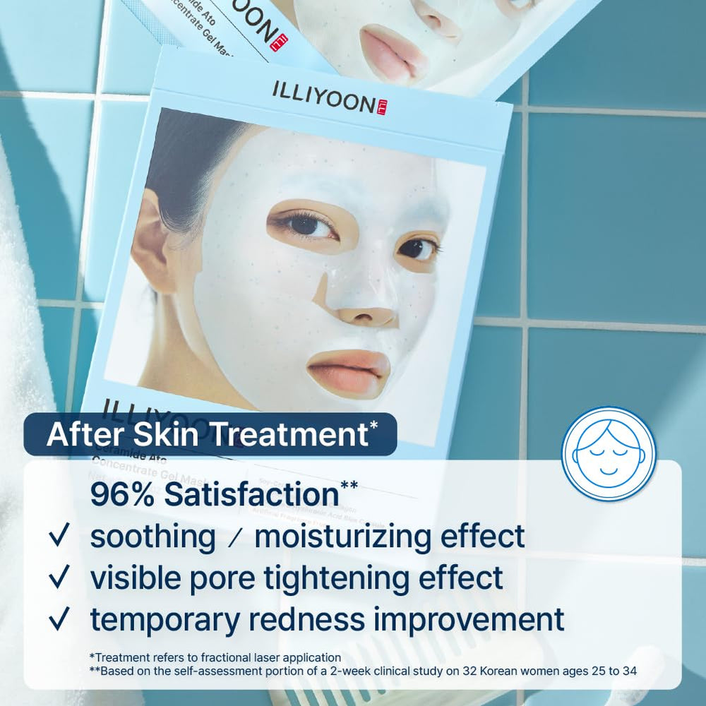 Illiyoon Ceramide Ato mask being applied at night for overnight replenishment