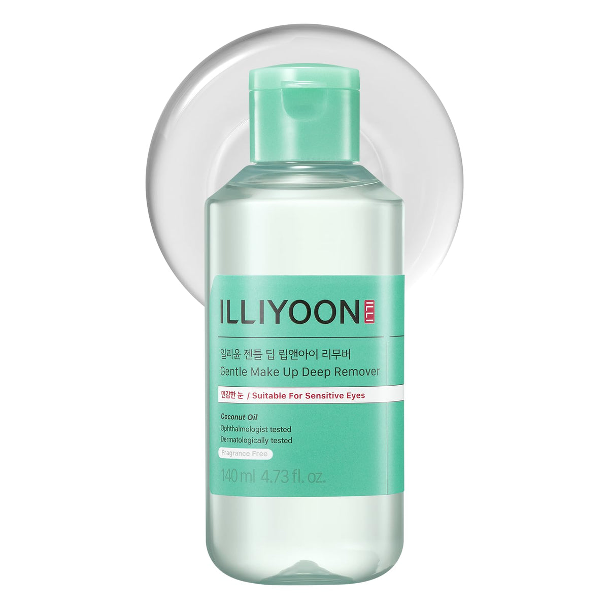 Illiyoon desmaquillante de ojos, botella, limpieza suave sin grasa y adecuada para maquillaje impermeable