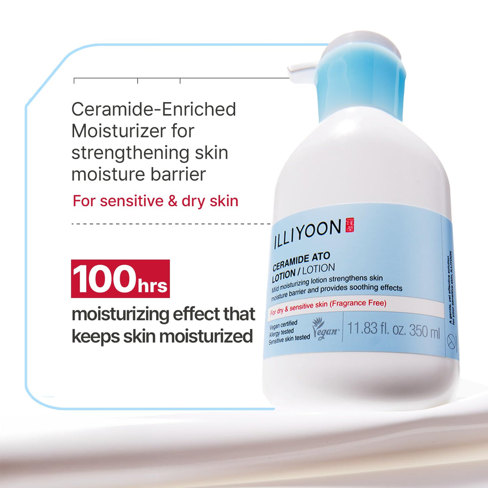 Ceramidas de Illiyoon e ingredientes clave para la barrera cutánea.