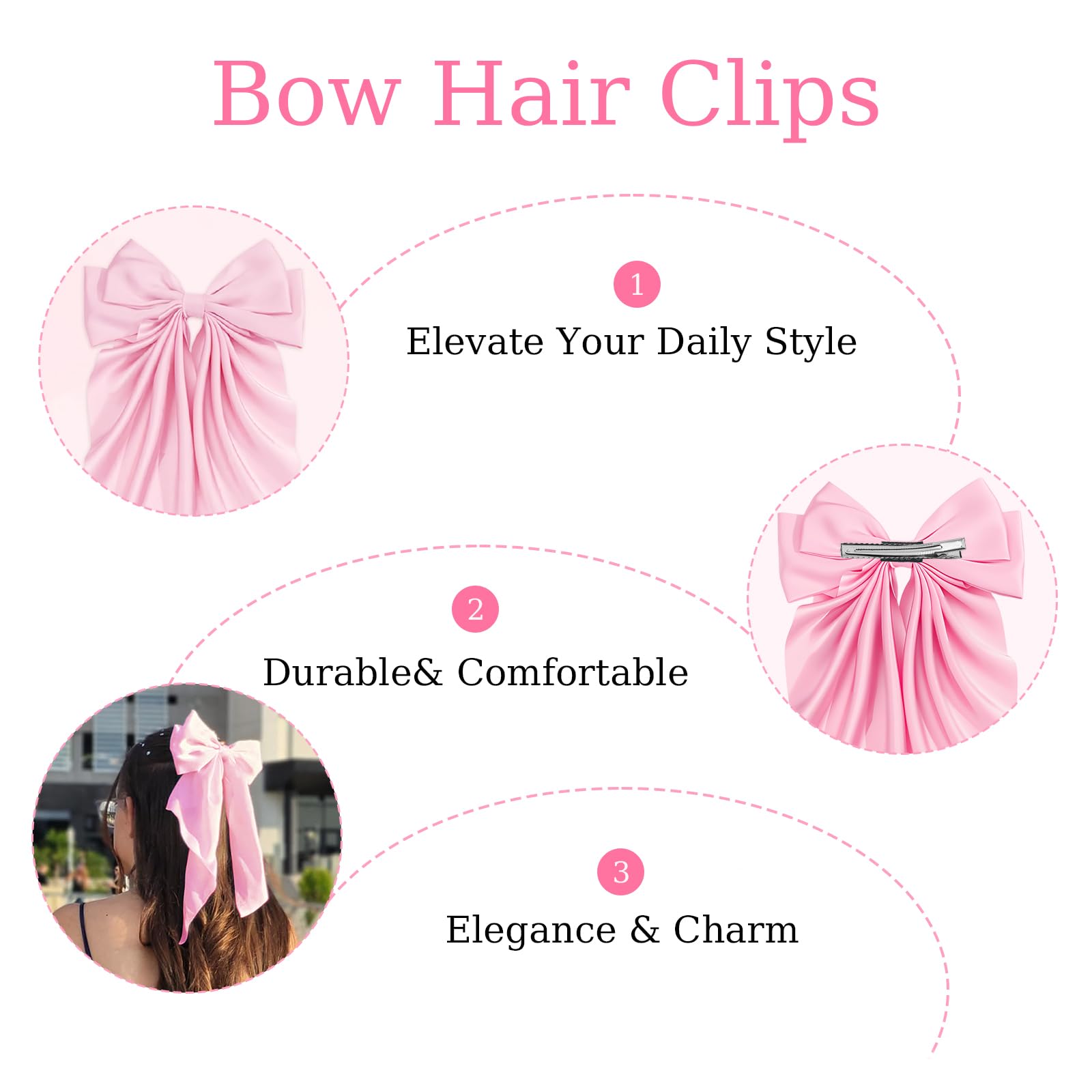 illpta bow barrette elegant look for refined styling