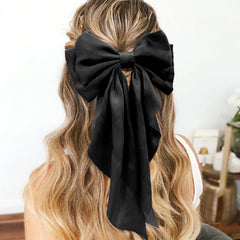 illpta bowknot hair clip in black for versatile daily wear