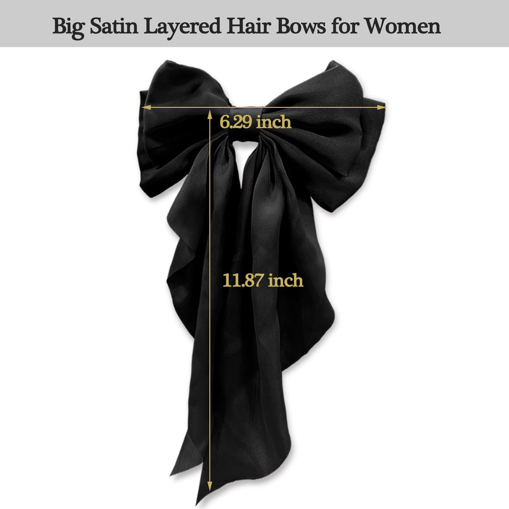 illpta classic black bow clip adds refined charm to any look