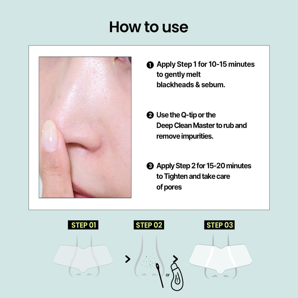 ilso Natural Mild Clear Nose Patch cotton swabs close‑up aiding impurity removal