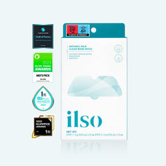 ilso Natural Mild Clear Nose Patch Step 1 bio‑cellulose close‑up absorbing impurities