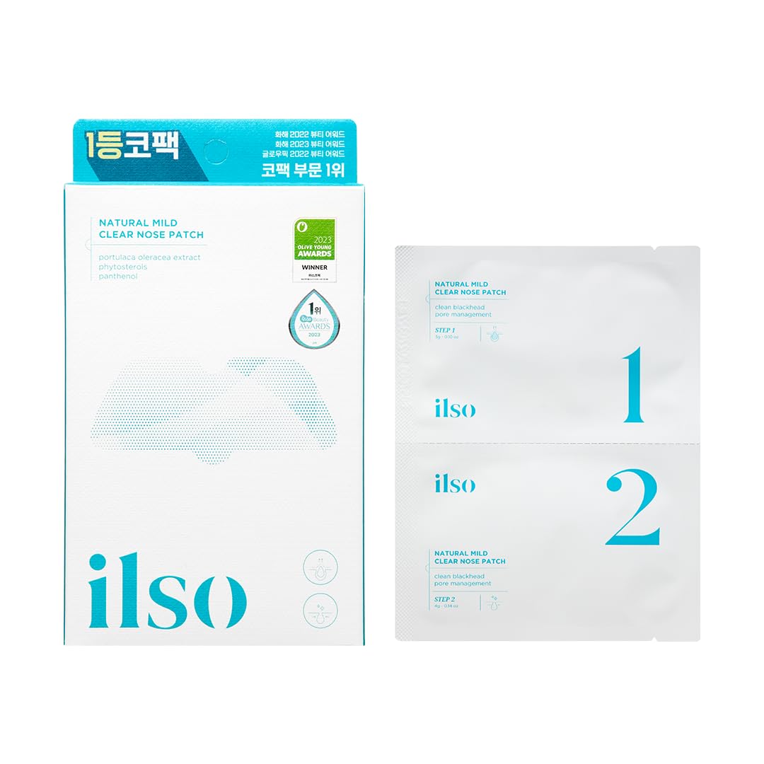 ilso nose-patch-kit layout with steps and swabs for complete routine