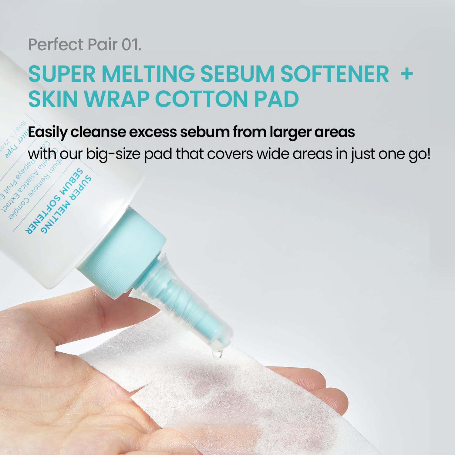 ilso Super Melting Sebum Softener application on nose area hints at routine use.