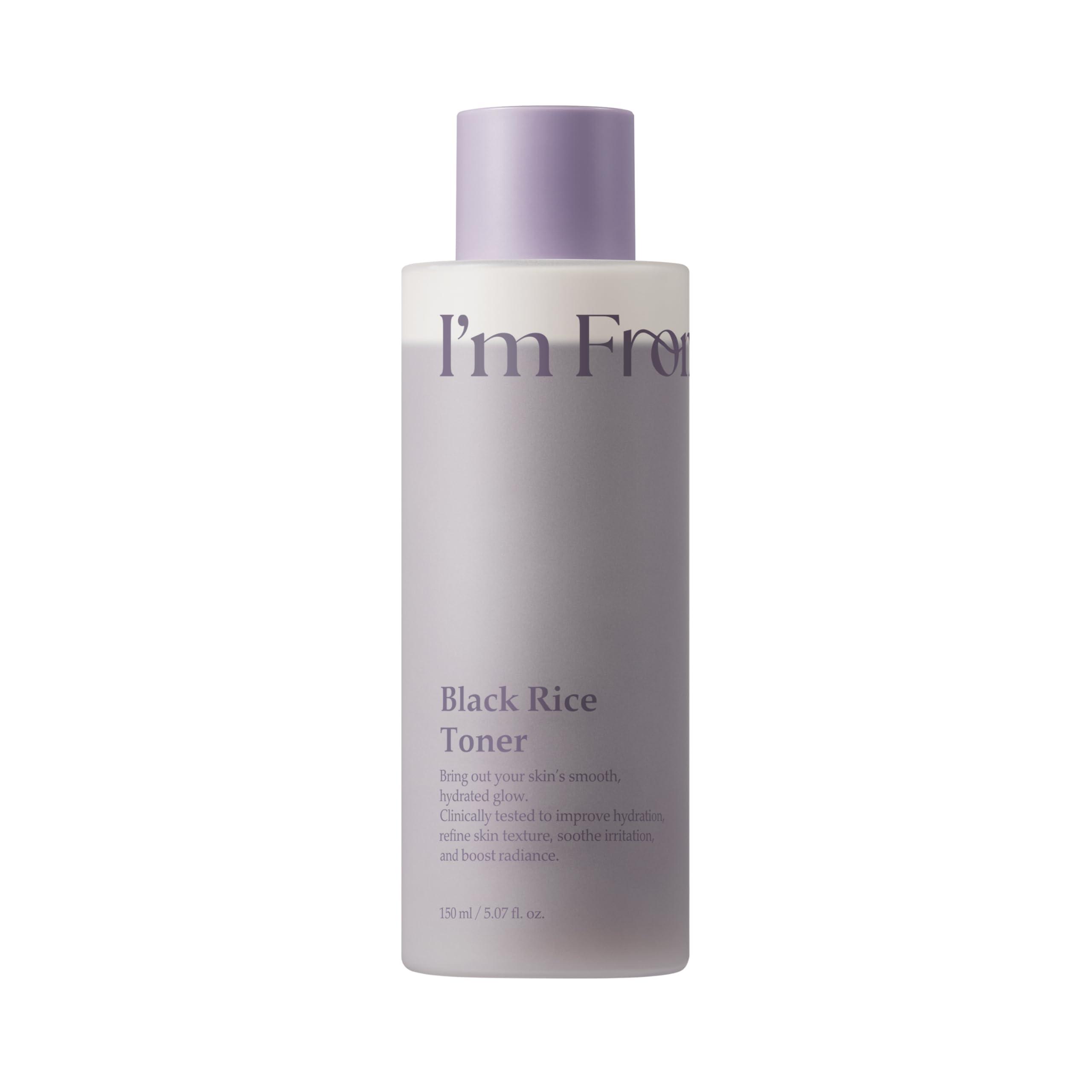 I'm From Black Rice Toner bottle delivering lightweight hydration for oily skin balance.