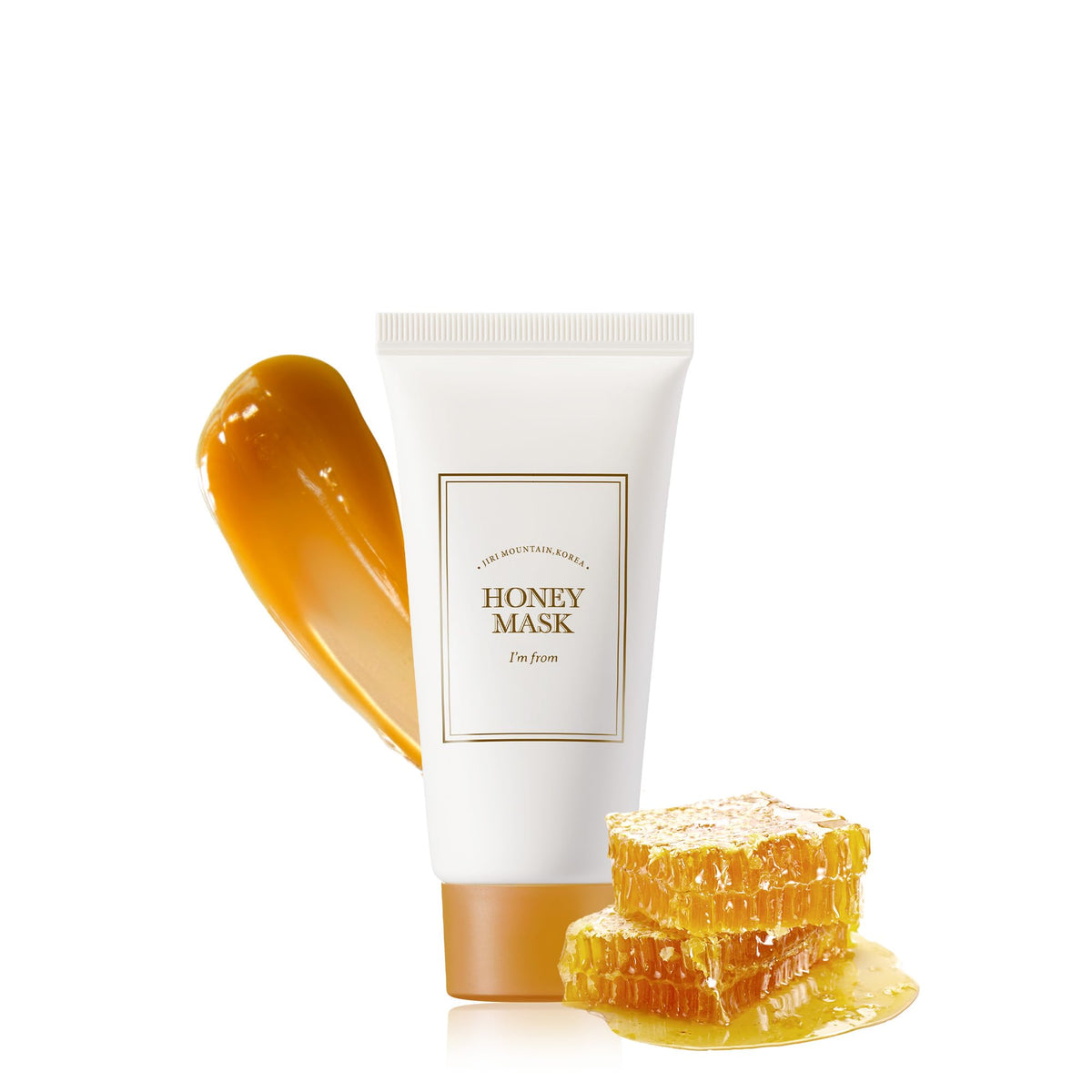 Im from Honey Mask jar close-up shows creamy texture and honey richness for hydration