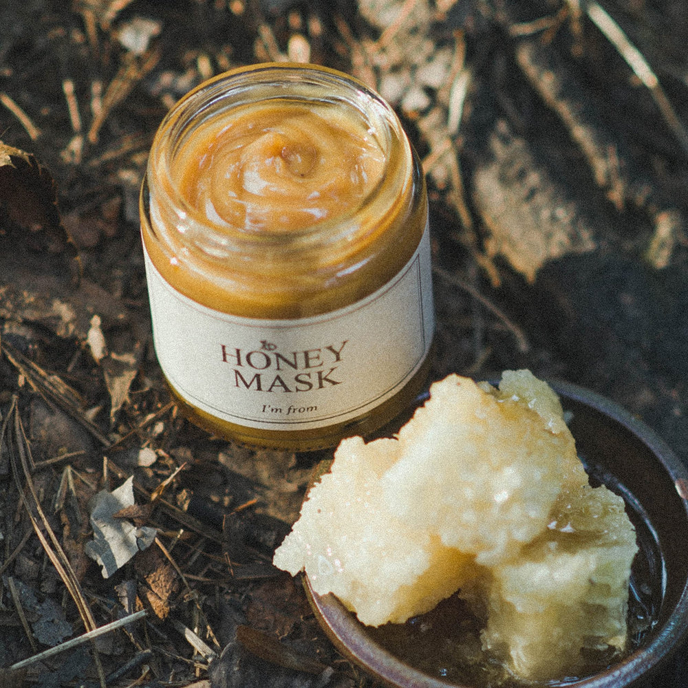Im from Honey Mask texture swatch reveals smooth, non sticky cream