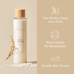 I'm from Rice Toner Mini: mezcla de agua y emulsión para hidratación profunda.