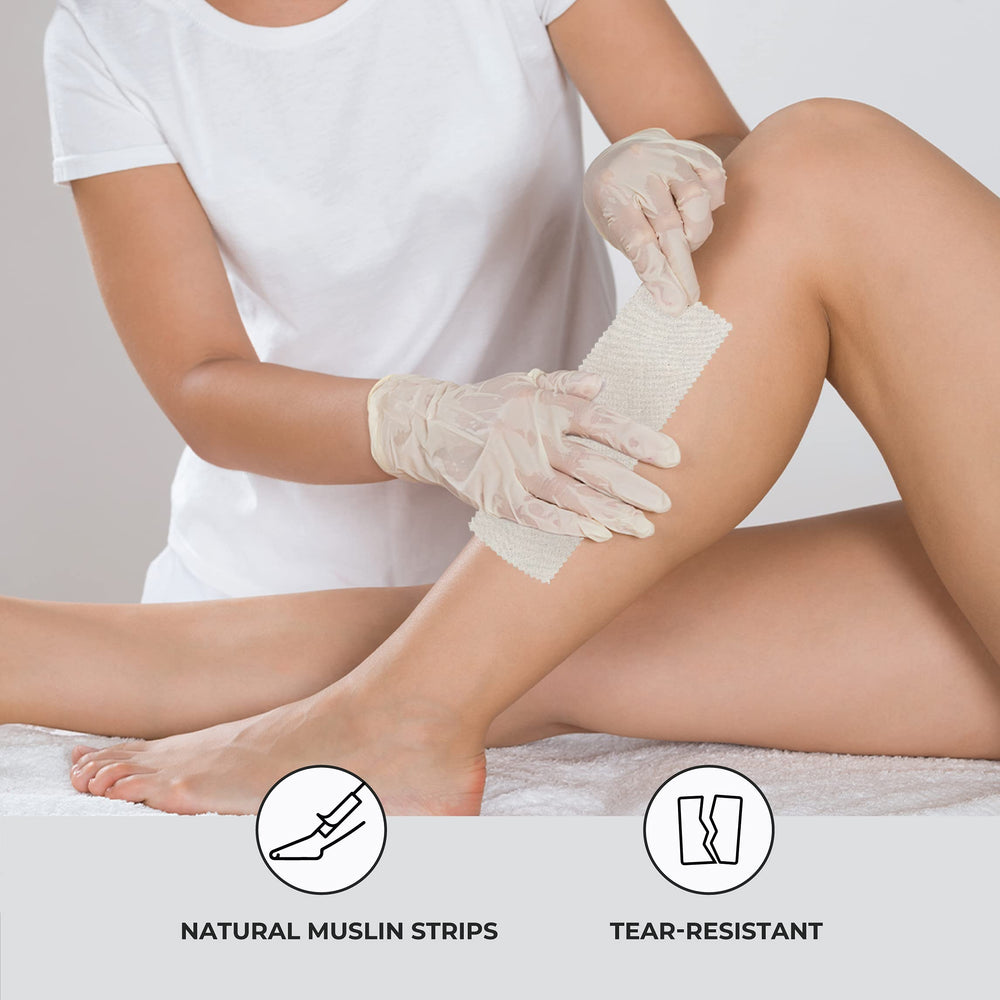 ForPro Natural Muslin Epilating Strips come in a 100-count pack for ongoing use.