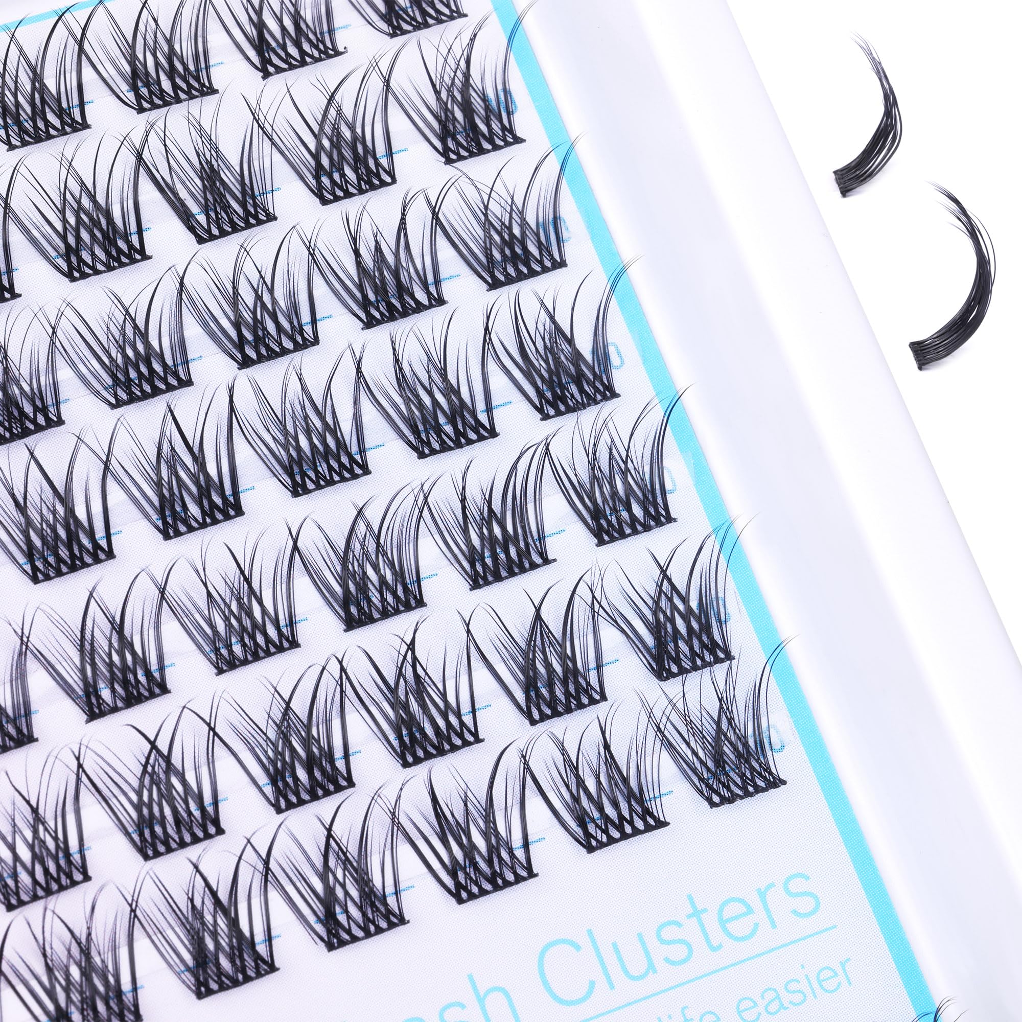 Geeneiya Short Lash Clusters Wispy C Curl 10-12mm, 154PCS – Natural Look Lash Extensions